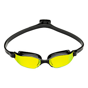 Plavecké brýle Aqua Sphere XCEED titanově zrcadlová skla žlutá/černý pásek - černá/černá