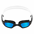 Plavecké brýle Michael Phelps NINJA BLUE titan. zrcadlová skla - černá/bílá