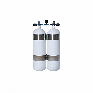 Potápěčská láhev Vítkovice dvojče 2x18 L/230 bar konvex