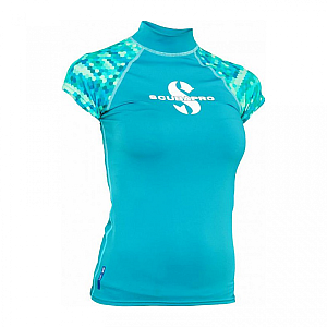 Dámské lycrové triko Scubapro RASHGUARD CARIBBEAN UPF50, krátký rukáv