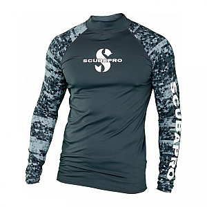 Pánské lycrové triko Scubapro RASHGUARD GRAPHITE UPF50, dl. ruk.