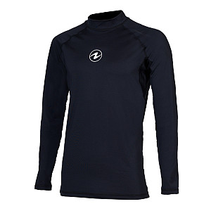 Pánské lycrové triko Aqua Lung SLIM FIT černá, dlouhý rukáv