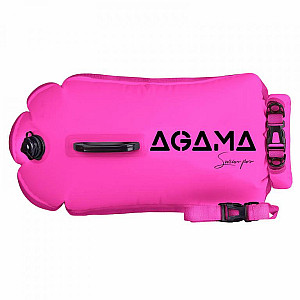 Plavecká bójka a suchý vak Agama SWIM PRO 28 L - II. jakost - růžová