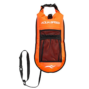 Plavecká bojka OPEN WATER SWIM s kapsou 17l oranžová