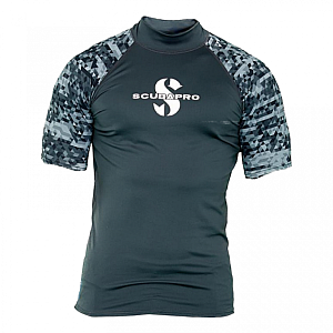 Pánské lycrové triko Scubapro RASHGUARD GRAPHITE UPF50, krátký rukáv