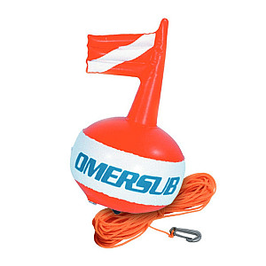 Bójka Omer PVC SPHERICAL FLOAT s vlajkou 45 cm