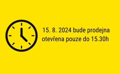 15. 8. 2024 - změna otevírací doby