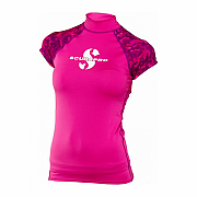 Dámské lycrové triko Scubapro RASHGUARD FLAMINGO UPF50, krátký rukáv
