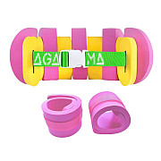 SET plavecký pás Agama SWIM (růžová/žlutá) + rukávky Agama EVA