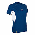 Dámské lycrové triko Aqua Lung LOOSE FIT modrá/bílá krátký rukáv