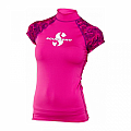 Dámské lycrové triko Scubapro RASHGUARD FLAMINGO UPF50, krátký rukáv