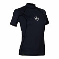 Dámské lycrové triko Aqua Lung RASHGUARD SLIM FIT černá krátký rukáv