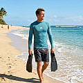 Pánské lycrové triko RIP CURL WAVES, dlouhý rukáv