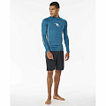 Pánské lycrové triko RIP CURL WAVES, dlouhý rukáv