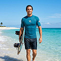 Pánské lycrové triko RIP CURL WAVES, krátký rukáv