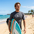 Pánské lycrové triko RIP CURL WAVES, krátký rukáv