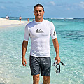 Pánské lycrové triko Quiksilver ALL TIME UPF50 krátký rukáv