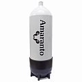 Potápěčská láhev EUROCYLINDER 18L/230 bar konvex s botkou - 204 mm