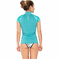 Dámské lycrové triko Scubapro RASHGUARD CARIBBEAN UPF50, krátký rukáv