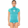 Dámské lycrové triko Scubapro RASHGUARD CARIBBEAN UPF50, krátký rukáv