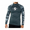 Pánské lycrové triko Scubapro RASHGUARD GRAPHITE UPF50, dl. ruk.