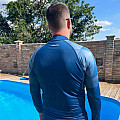 Pánské lycrové triko Agama BLUE MAN, dlouhý rukáv