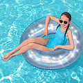 Nafukovací kruh Bestway 36240 IRIDESCENT SWIM RING 107 cm perleťová