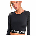 Dámské lycrové triko Roxy FITNESS CROP, dlouhý rukáv - výprodej