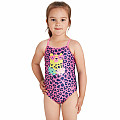 Dívčí plavky Zoggs CROSSBACK KIDS GIRLS KITTEN SAFARI - výprodej